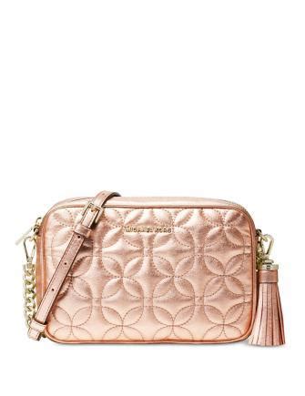 Michael Kors Quilted Floral Camera Bag 